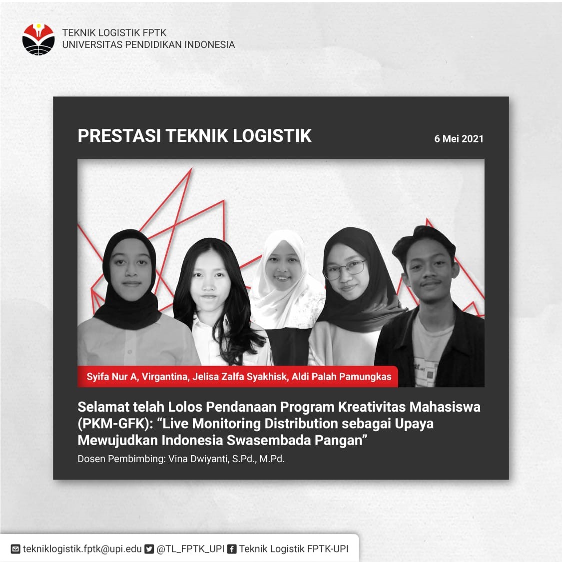 Read more about the article Program Studi Teknik Logistik Tembus Pendanaan PKM DIKTI 2021